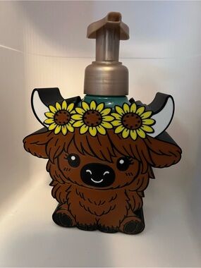 Sunflower Highland Cow Bath & Body Works Soap Holder